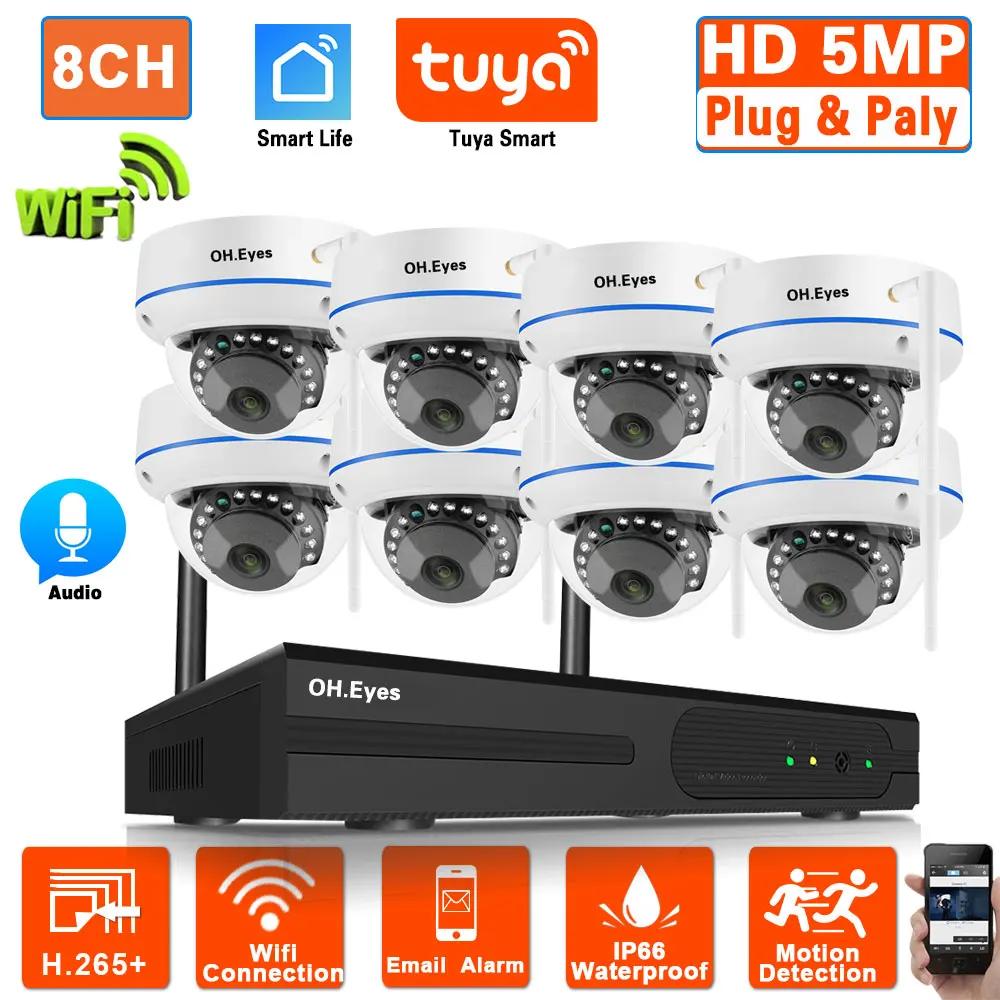   CCTV ý  ߿  IP   ī޶ Ʈ, 5MP, 8CH, H.265, 4CH, NVR   ý ŰƮ, P2P